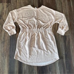 Women's plus size sweatshirt dress 22 XXXL 3X oatmeal beige